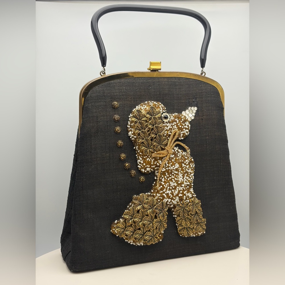 Vintage Soure Poodle Bag Cirka 1950’s